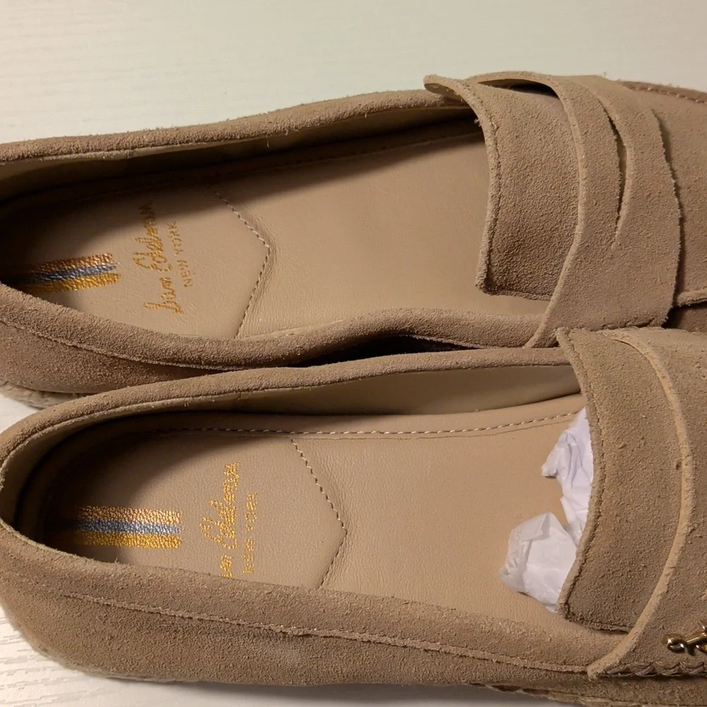 Sam Edelman 8 NIB Suede Loafer Taupe - Picture 5 of 8